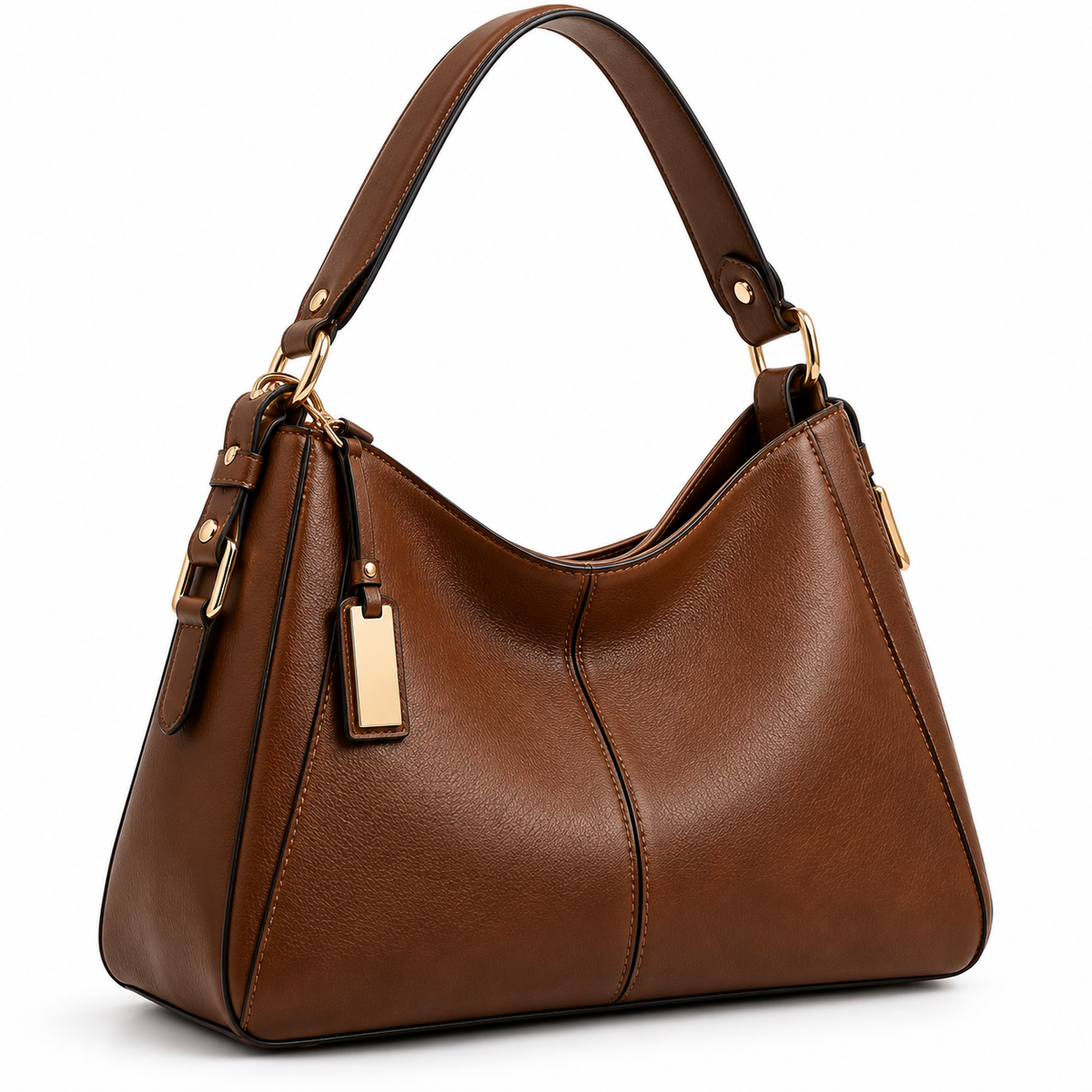 Elegant Brown Shoulder Bag